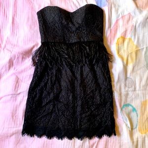 Bebe black lace dress